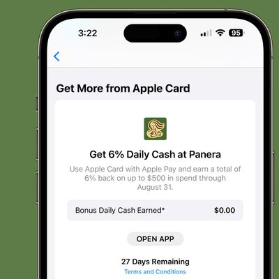 apple card panera promotion