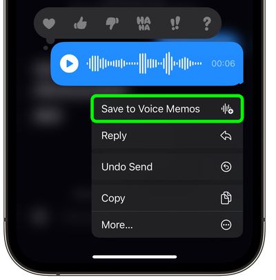 save to voice memos